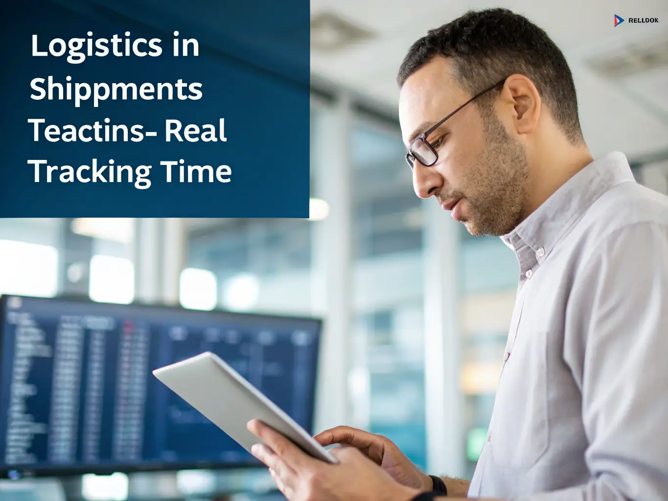 A detailed close-up shot of a logistics expert using a digital tablet to track shipments in real-time, with a map of delivery routes displayed on the screen. The image should emphasize advanced technology and precise tracking capabilities.